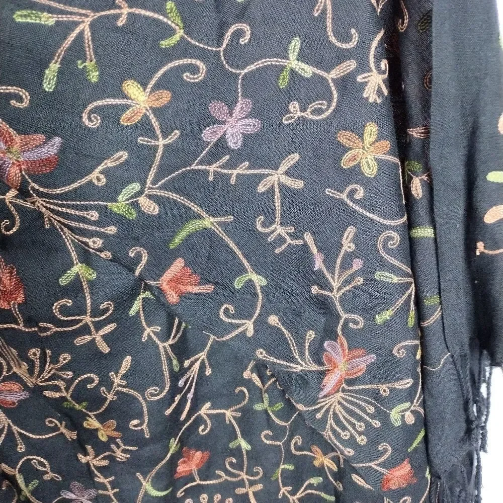 Embroidered scarf